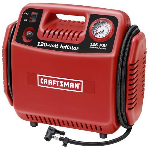 Tire Inflator Air Compressor Portable 6amp Tankless 120volt