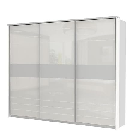 Sliding Door Wardrobe In White 225x278x64 Cm Bedroom Storage