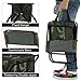 Folding Fishing Chairs with Back Rest and Cooler Bag, Portable Lightweight Backrest Stool Foldable Backpack Camping Chairs Convenient Carry Seat for Traveling/Picnic/Hiking/Beach, Camouflagethumb 4