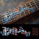 Fretboard Markers Inlay Sticker Decals for Guitar - Dragon - AB