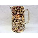William Morris Birds Tapestry Design 4 Pint jug by Heron Cross Pottery.