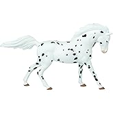Safari Ltd. European Knabstrupper Horse Figurine - Detailed 7" Plastic Model Figure - Fun Educational Play Toy for Boys, Girls & Kids Ages 3+