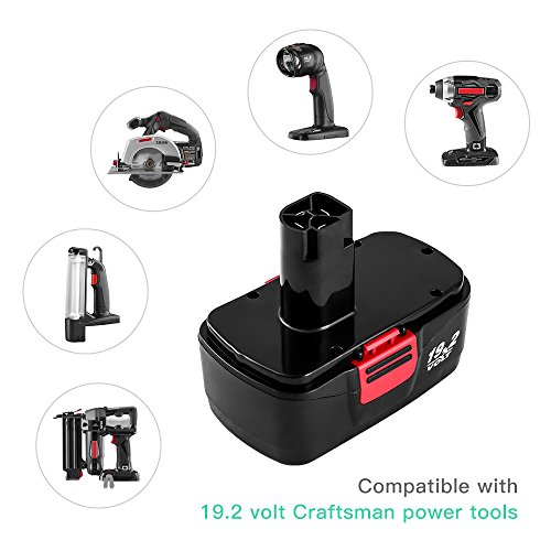 Dosctt 3.6Ah Replace for Craftsman Ni-Mh DieHard 19.2Volt C3 Battery 315.115410 315.11485 130279005 1323903 120235021 11375 11376 Cordless Drills Pack of 2