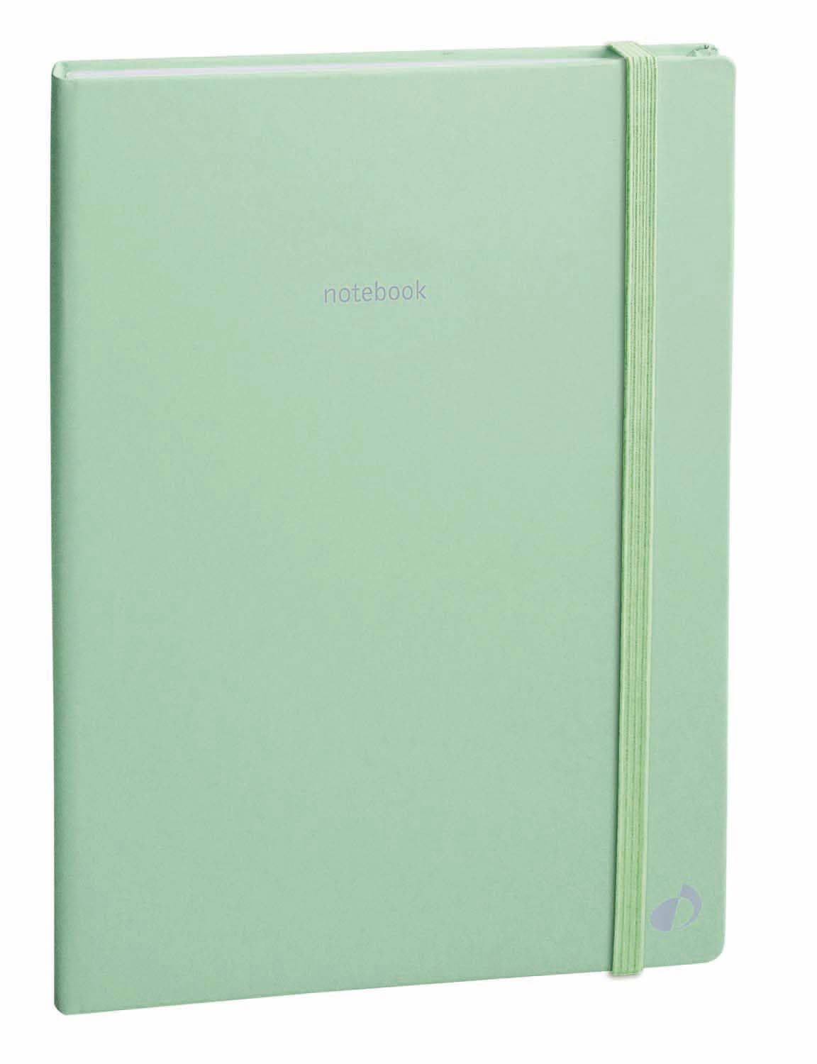 Quo Vadis Pastel Notebook 21 Lined with Elastic 15 x 21 cm Green