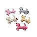 5pcs Bling Bling Cat Hair Clip Baby Girls Ribbon Hair Clip Alligator Hair Clip Baby Toddler Hair Bow Clip Set