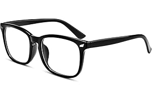 EYLRIM Square Frame Clear Lens Glasses Non Prescription Eyeglasses