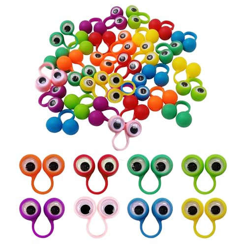 Eye Finger Puppets Googly Eye Finger Puppets Wiggly Eyeball Finger Puppet Rings Eye Finger Toy Kids Party Favor A Pack of 32