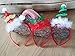 Christmas Headbands - 6 Pack 3 Assorted Designs with White Feather Christmas Tree Elf and Santa Hat - Perfect for Christmas Costume Party