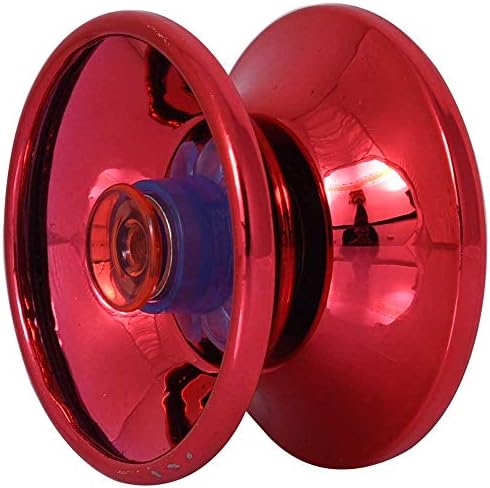 Soft Rain High Speed Classic Metal Yo Yo w/ String for Professional Magic Trick/Child Motor Responsive Skill Ball Bearing Butterfly Yo Yo Toy - Red