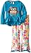 Mud Pie Little Girls' Owl Disco Pant Set, Blue, 3T
