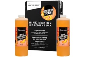 ABC CORK CO. ABC Premium DIY Fruit Wine Making Kits, Makes Up to 30 Bottles/6 Gallons of Fruit Wine (Southern Peach)