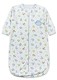 Spasilk Baby-Boys Newborn Baby-Boys Cotton Sleep Bag, Blue Dino, O/S (18lbs.)
