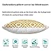 Slow Cow Embroidery Decor Decorative Throw Pillow Covers Yellow Cushion Covers Pillow Cases for Couch Sofa Bedroom 18x18 Inches, Set of 2