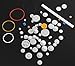 60 Pc RC Parts Lot, Plastic Gears, Pulley, Belt, Rack, DIY Robots & Cars