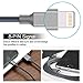 ONSON iPhone Cable,3Pack 6FT Nylon Braided Cord Lightning Cable Certified to USB Charging iPhone Charger for iPhone 7/7 Plus/6/6 Plus/6S/6S Plus,SE/5S/5,iPad,iPod Nano 7 (Gray,6FT)