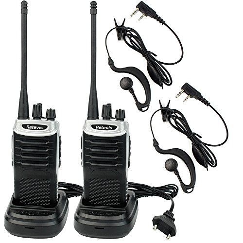 Walkie Talkie 5W 16 Canales UHF 400-470MHz Digital FM Radio Batería Li-ion 1500mAh(1 pareja)