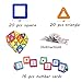Mini Butterballe 56 Pcs Magnetic Building Blocks Tile Set, STEM Educational Learninig Toys for Kids, Magnet Stacking Blocks Preschool Construction Kits for Toddler