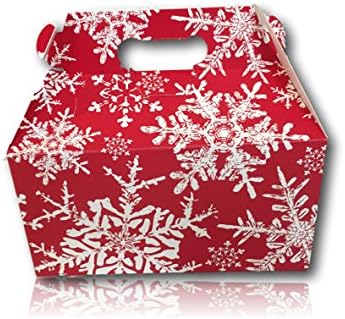 Limited Edition Christmas Holiday Gift Package by AtHomePlus (34 Count) --Perfect Present for Family, Friends, or Office!! (Christmas Snowflakes)