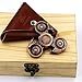 Alquar Fidget Spinner Metal, Ancient Eagle Pure Copper Tri Hand Spinner, Customized Professional Spinner Bearing Quiet Smooth Spin, Luxury Wooden GiftBox Set