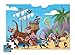 Crocodile Creek Pirate's Treasure Double Fun Jigsaw Puzzle in Treasure Trunk Shaped Box (48 Piece)