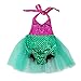 Wennikids Baby Girls Sequins Mermaid Bodysuit Romper Jumpsuit Summer Sunsuit Outfits