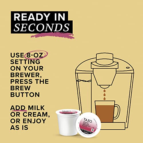 TAZO KCups for Bold Traditional BreakfastStyle Black Tea, 10 Tea Bags