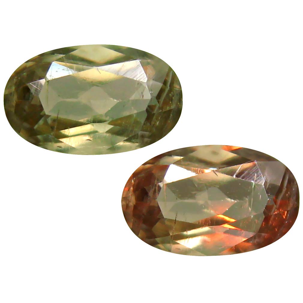 Deluxe Gems 1.28 ct Oval Cut (9 x 5 mm) Turkish Color Change Diaspore Natural Loose Gemstone
