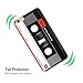 TNCY 80s Nostalgia Music Retro Cassette Tape Phone Case Slim Fit Heavy Duty Durable Bumper Soft Back Cover Compatible with iPhone SE 5S 5 (2016)