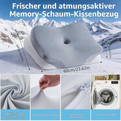 Ergonomisch Nackenkissen, Hochdichtes Seitenschläferkissen