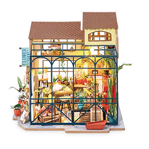 RoWood Dollhouse Miniatures Model, Tiny House Kits to Build, Mini Toys