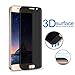 Galaxy S6 Edge Plus Privacy Screen Protector, Top Glass S6 Edge + Premium [3D Curved][Case Friendly][Anti-Scratch] 9H Hardness Tempered Glass Film Screen Protector for Galaxy S6 Edge Plus Transparent