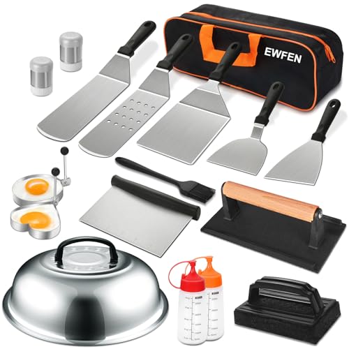 18PCS Griddle Accessories Kit, Flat Top Grill Accessories Set for Blackstone and