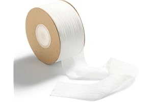 CHUQING Gift Ribbon Chiffon Ribbon White 1.5 inch x 25 Yd Bouquet Ribbons White Decorative Ribbons for Christenings and Birth