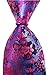 Secdtie Men's Rose Red Purple Tie Floral Woven Silk Paisley Formal Necktie B04
