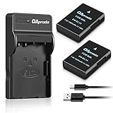 OAproda 2 Pack Replacement EN-EL14 Battery and Ultra Slim Micro USB Charger for Nikon EN-EL14a , D3100, D3200, D3300, D3400, D5100, D5200, D5300, D5500, P7000, P7100, P7700, P7800, Df Camera