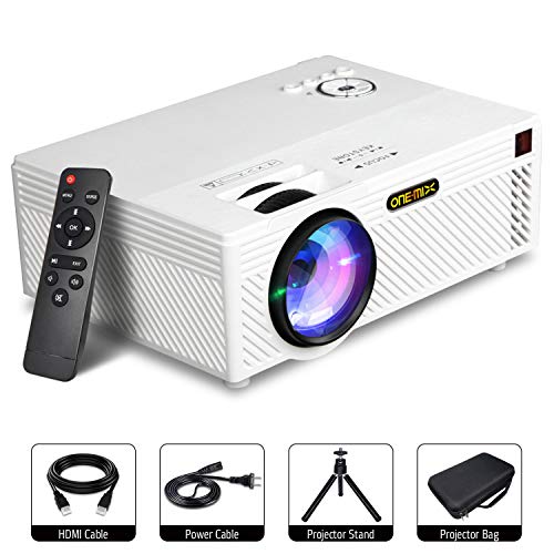 Projector, 2400Lux Mini HD Video Projector 1080P Supported Home Theater Projector HD Portable Projector Compatible with TV Stick, HDMI, VGA, USB, TV, PS4, Laptop, and DVD