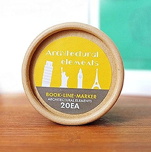 Metal Bookmarks A Box of 20 Pieces Bookmarks BDM Mini Book Markers Kawaii Cute Style-Architecture Element