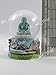 Vintage Snow Globe Water Art Glass Paper Weight Dome Holder 3D Resin Japan Souvenir Gift 002
