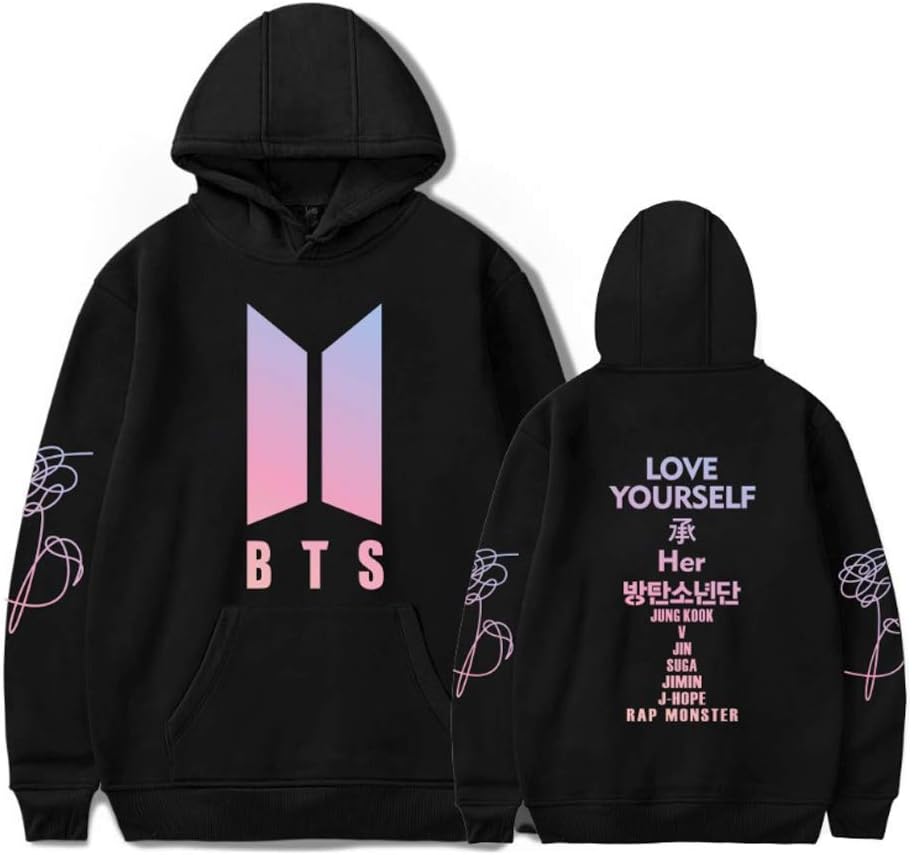 Kpop BTS Love Yourself New Logo Her Sweatshirt Jimin Jungkook Suga V Sweater Hoodie