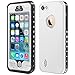 iPhone 5S / SE (2016) Waterproof Case, Dust Proof Snow Proof Shock Proof Case with Touched Transparent Screen Protector, Heavy Duty Protective Carrying Cover Case for iPhone 5 5s SE - White