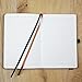 RICCO BELLO Primo Hardcover Ruled Journal Notebook – Vegan Friendly Faux Leather, Elastic Band Closure, Pen Loop, Bookmark, Storage Pocket, Thick Paper - 5.7 x 8.4 inches (Brown)