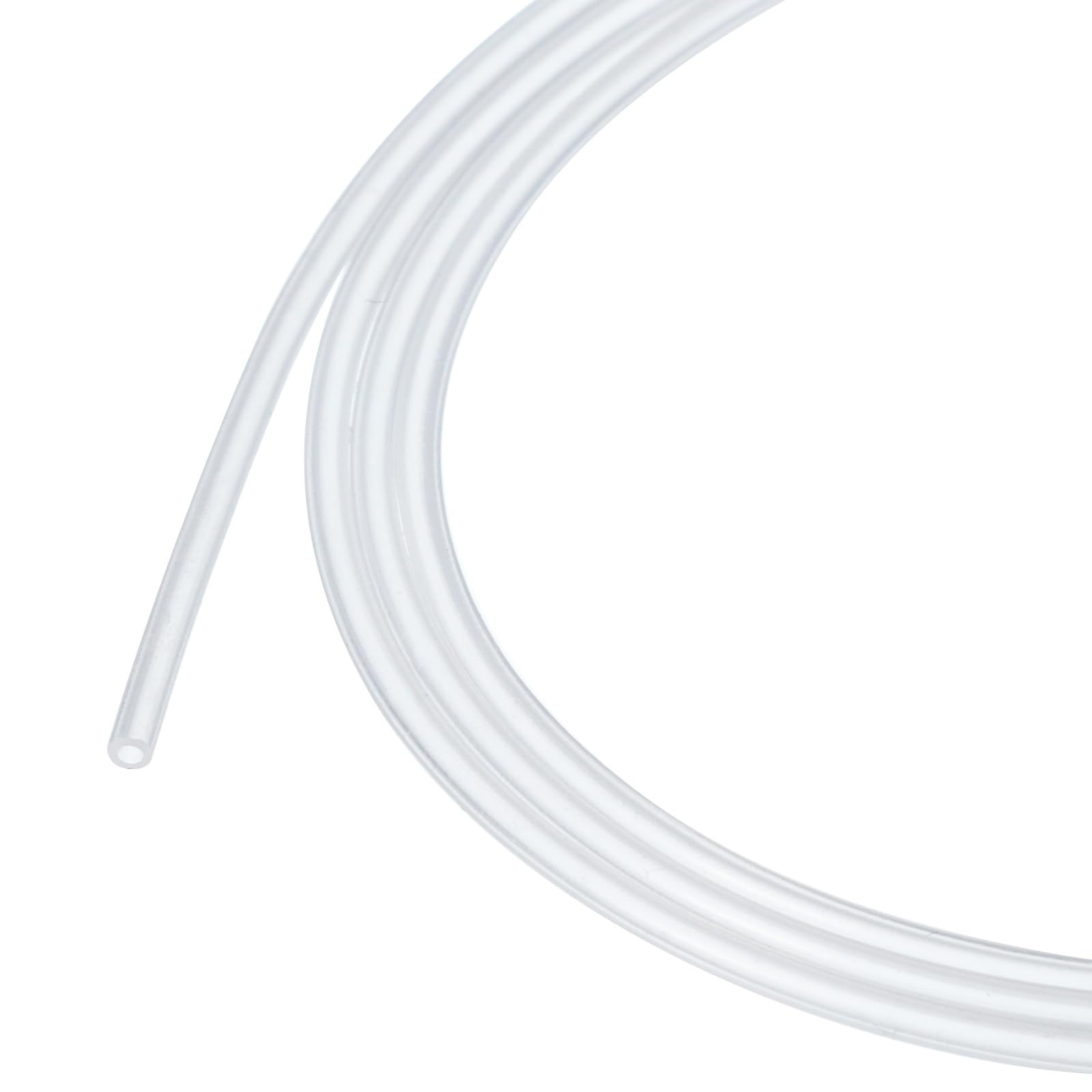 Rebower 49ft Silicone Tubing 0.5mm ID 1mm OD Clear Industrial Plastic Tubing Pure Silicone Hoses for Pump Siphoning Draining Irrigation Brewing
