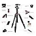 BONFOTO B690A Portable Travel Tripod lightweight with 1/4” Quick Release Plate, 360° Ball Head And Bubble Level For Canon Nikon Sony DSLR Camera