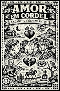 Livro Amor em Cordel- Encantos e Desencantos: Uma jornada mágica pelo romance e os segredos do coração na Bahia