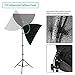 LimoStudio 700W Photo Video Studio Soft Box Lighting Kit, 24 x 24 Inch Dimension Softbox Light Reflector with Photo Bulb, Photography Studio, AGG814