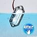 TRUE MODS 1pc Trailer LED License Plate Light [DOT FMVSS 108] [SAE L] [Chrome-Finish] [Surface Mount] [Waterproof] [12V DC] Courtesy Step License Plate Tag Lights for UTV ATV Trailer Truck RV Boat