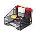 Rolodex Mesh Collection Stacking Sorter, 5-Section, Combination Sorter, Standard Packaging