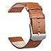 Fitbit Blaze Bands, Small Leather Camel, V-Moro Genuine Leather Bracelet Strap Replacement Band For Fitbit Blaze Smart Fitness Watch (Genuine Leather Camel Small)