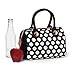BUILT NY Uptown Neoprene Lunch Tote Bag, Big Dot Black & White