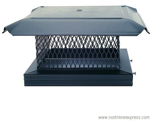 Pro 12" x 12" Galvanized Single-Flue Chimney Cap 3/4" Mesh